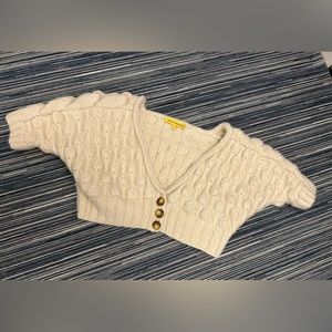 Catherine Malandrino Baby Alpaca Knit Bolero Shrug Chunky Sweater Size US S